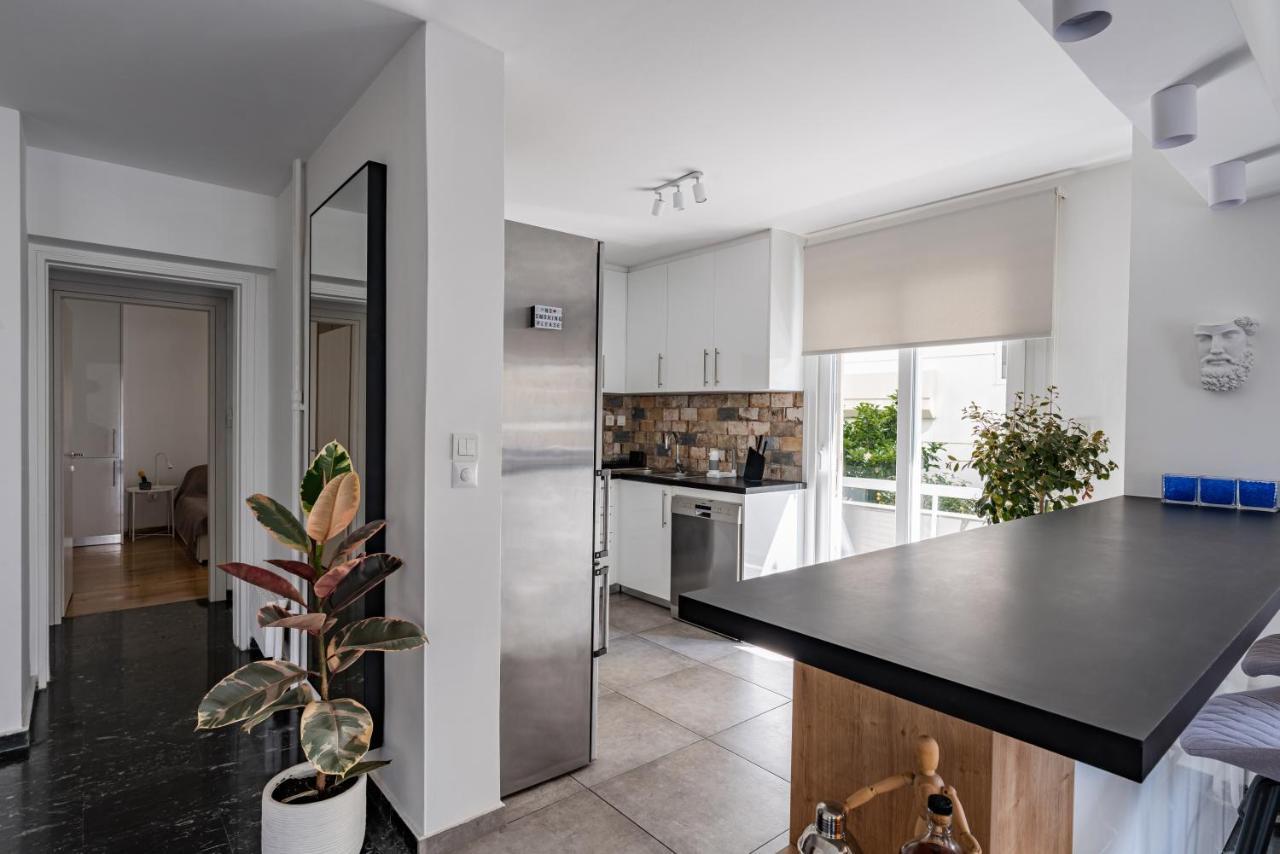 The Black Marble - Sea View, 2Br, 2Ba By Bnc Athens Luaran gambar
