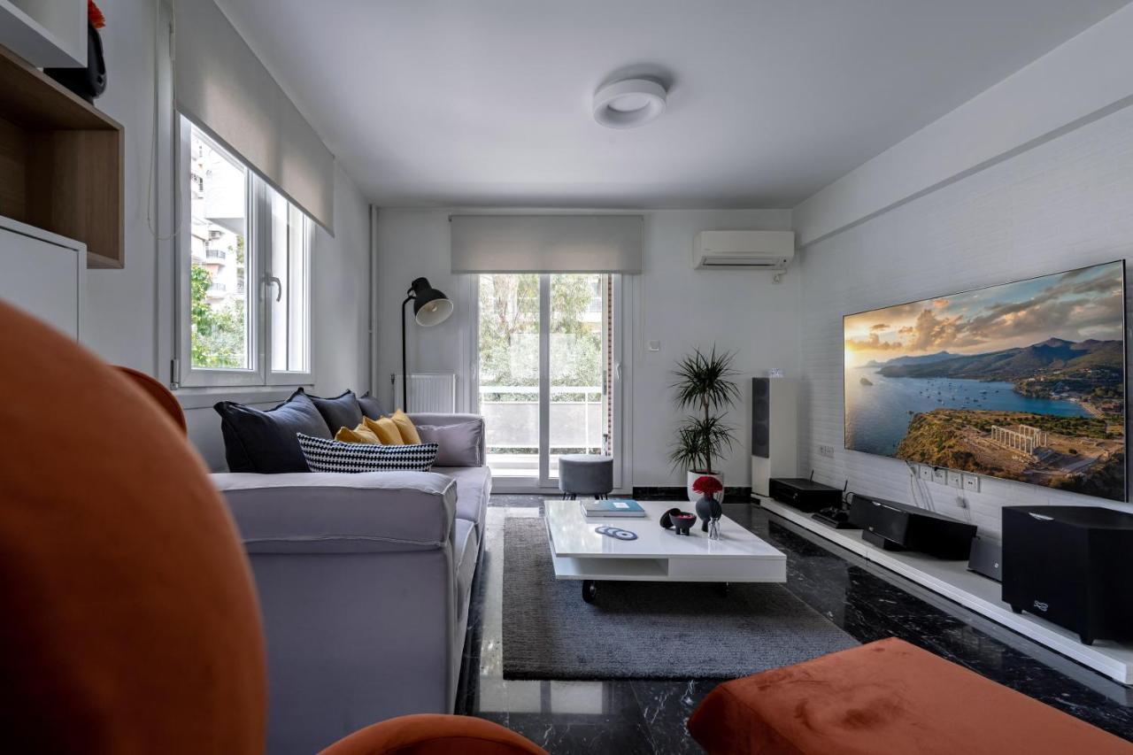 The Black Marble - Sea View, 2Br, 2Ba By Bnc Athens Luaran gambar